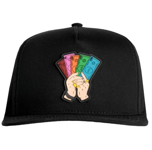 Snapback Hat for Men & Women, Flat Brim Baseball Cap, Adjustable Embroidered Hip Hop Streetwear Cap - color: Design 03
