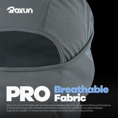ROXUN Ski Mask Balaclava, Motorcycle Summer Cooling Breathable UV Protector - color: 118-fire Skull