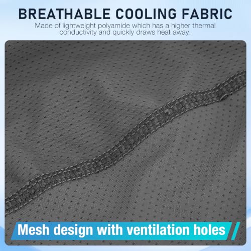 3PCS Cooling Skull Cap, Breathable Mesh Skull Caps for Men, Lightweight Head Cap Cycling Helmet Liner - color: 3 Black