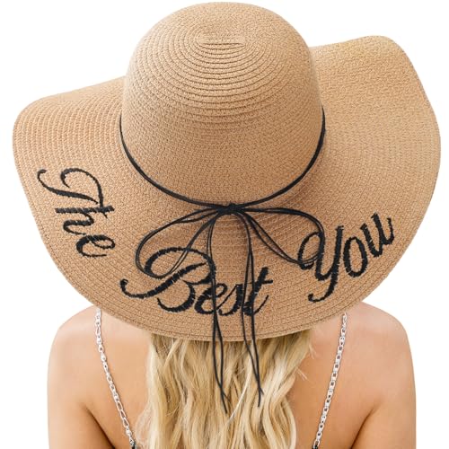 Beach Sun Hats for Women, Straw Hat for Women, Women’s Sun Hat UPF 50+ - color: Khaki-the Best You
