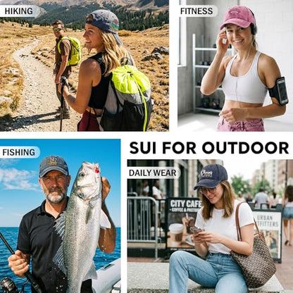 Fishing Adjustable Cotton Baseball Cap, Funny Trucker Hat Gift for Men Women Grandpa Dad Fishing Lover Fisherman - color: Navy Blue