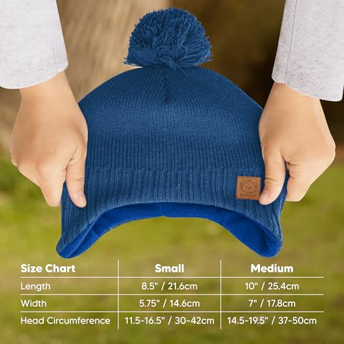 KeaBabies Baby Beanies, Winter Baby Hats for Boys, Girls (Cobalt, 6-36M) - color: Cobalt