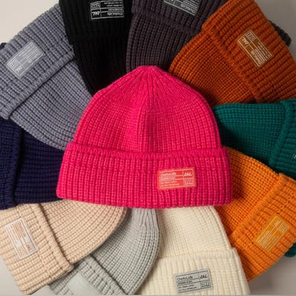 Fisherman Beanie Cuffed Knit Winter Hat Trawler Sailor Watch Cap Men Women - color: Waffle (Cloudy)