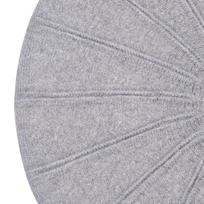 ZLYC Women French Beret Hat Reversible Solid Color Knit Warm Artist Cap - color: Grey