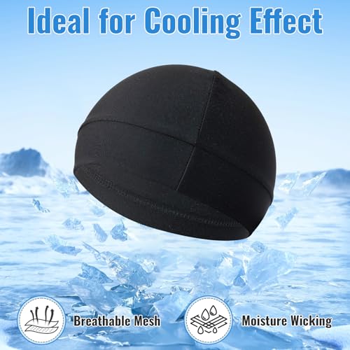 Qearl Cooling Skull Caps Helmet Liner Cycling Caps for Men Women - color: Multicolor
