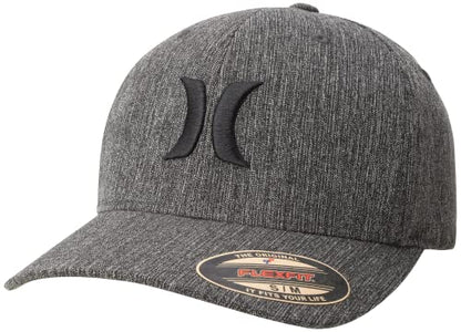 Hurley Men's Caps - One & Only Flexfit Baseball Cap - Fitted Hats for Men (S-XL) - color: Anthracite, size: Small-Medium