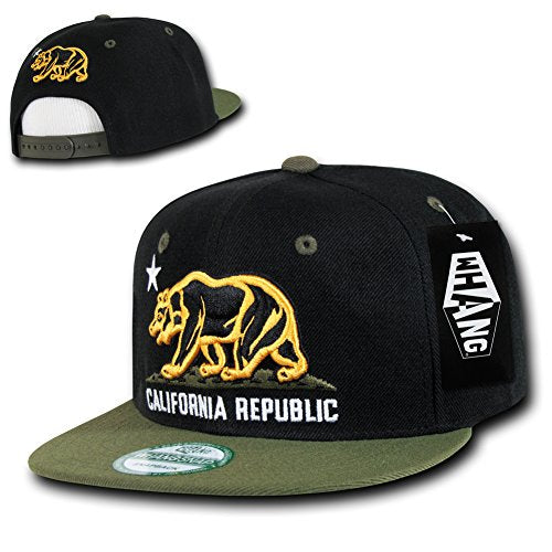 Whang Snapbacks - color: Black/Olive