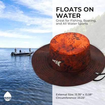 KastKing Sol Armis UPF 50 Boonie Hat for Sun Protection,Men Women - color: Prym1 Blaze Faded