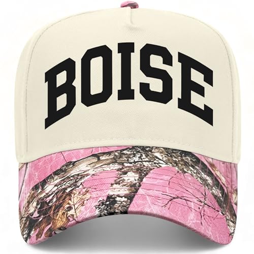 Boise Collegiate Hat - color: Pink Tree Camo/Natural