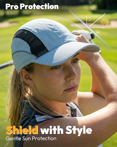 Mens Womens Baseball Caps Hat Breathable Sun Protection Running Golf Hats for Men Women for Outdoor Activities - color: Dusty Blue
