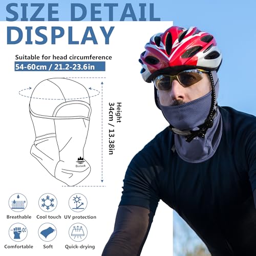 Balaclava Ski Mask, Sun Protection Breathable Face Cover Men Women - color: Navy