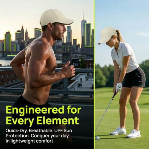 HH HOFNEN Quick Dry Baseball Hat Unstructured Athletic Golf Cap Women Men - color: 3-beige+pink+olivegreen