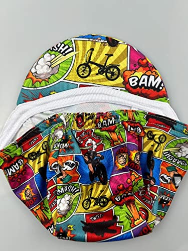 Funny Cycling Cap - Polyester Cartoon Cycling Hat-Under Helmet - Cycling Helmet Liner Breathable&Sweat Uptake - color: B6