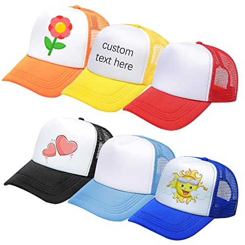 Ultrafun 6 Pack Kids Trucker Hat Boys Girls Baseball Hat - color: 6pack-multicolor