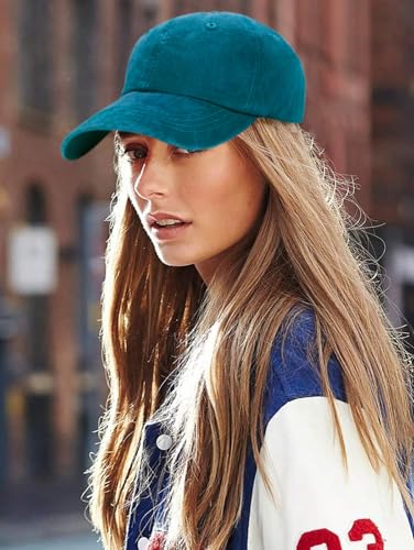Edoneery Baseball Cap for Men and Women, Low Profile Washed Cotton Dad Hat - color: Lake Blue
