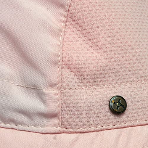 BUILTCOOL Adult Mesh Panel Bucket Cap – Boonie Hat for Fishing, Camping, and Kayaking - color: Millenial Pink, size: Small-Medium