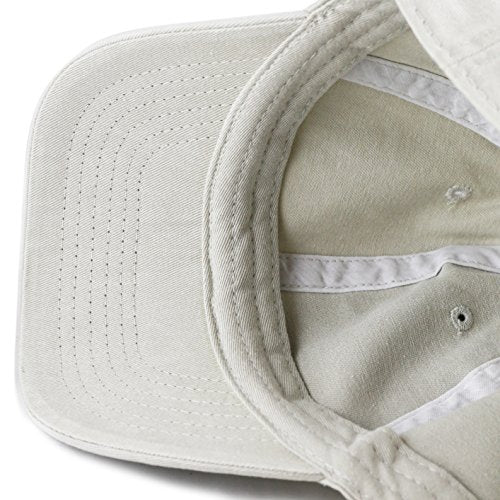 The Hat Depot 100% Cotton Pigment Dyed Low Profile Dad Hat Six Panel Cap - color: 1. Sand