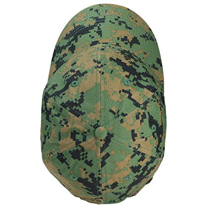 Falari Classic Baseball Cap Dad Hat 100% Cotton Soft Adjustable Size - color: Camouflage - Green Digital