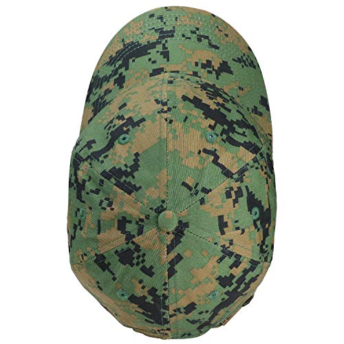 Falari Classic Baseball Cap Dad Hat 100% Cotton Soft Adjustable Size - color: Camouflage - Green Digital