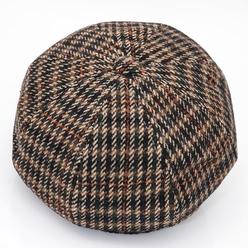 Newsboy Caps for Women Classic Beret Hats Autumn Winter Cap - color: B-black