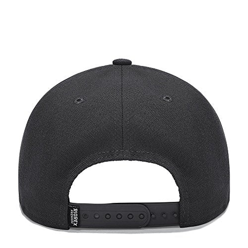 RIOREX Hip hop caps Fashion Animal Embroidery Baseball Cap for Men Adjustable Leather Belt Strapback Baseball Cap - color: Blank Black