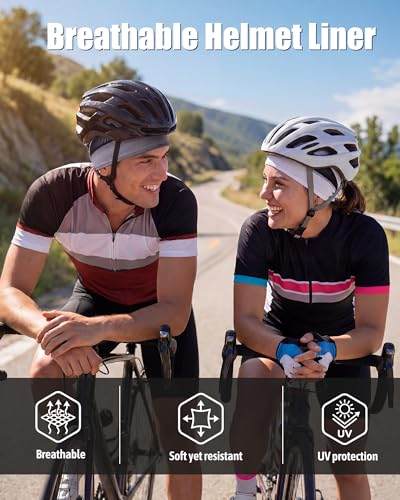 6pcs Cool Skull Cap for Men Breathable Mesh Helmet Liner - color: Mixed Colors