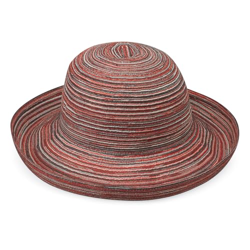 Wallaroo Hat Company Women's Sydney Sun Hat - UPF 30+ Sun Protection, Packable, Adjustable - Beach, Travel, Wide Brim - color: Sienna