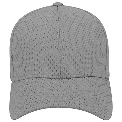 Ashen Fane 6 Panel Polyester Pro Mesh Low Profile Baseball Cap - color: Gray
