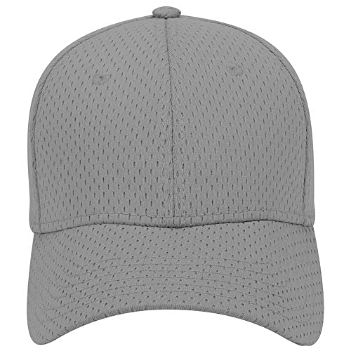 Ashen Fane 6 Panel Polyester Pro Mesh Low Profile Baseball Cap - color: Gray