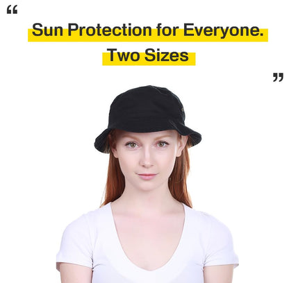 KBETHOS® 100% Cotton Washed Bucket Hat - color: 4. Black, size: Small-Medium
