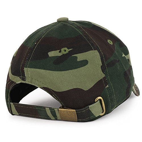 Trendy Apparel Shop Mom and Dad Soft Cotton Couple 2 Pc Cap Set - color: Camo Black