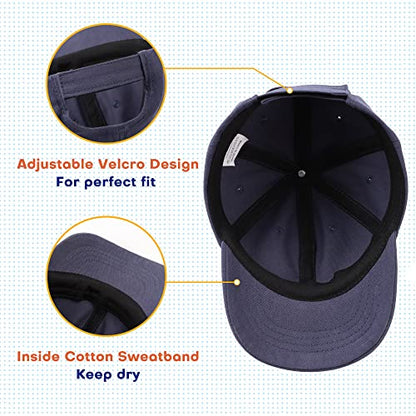 Peecabe Plain Toddler Baseball Hat Unisex Cotton Kids Trucker Hat Adjustable Baby Boys Sun Caps Girls Baseball Cap 1-5Y - color: 2pcs-d, size: 6-24 Months