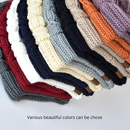 Women's Knitted Angora Wool Hat for Autumn and Winter Warm and Stylish with Rolled Brim and Slanted Rhinestones Cap - color: Z-rice