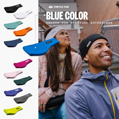 Turtle Fur Bang Band - Warm Headbands for Men and Women - color: Blue