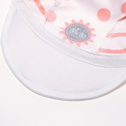 Weimostar Polyester Men Cycling Bike Bicycle Cap MTB Hat Sweat Wicking - color: White Red
