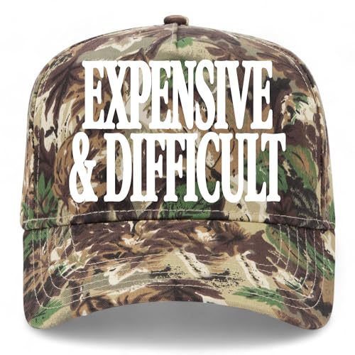 BROTHER TRUCKERS Expensive & Difficult Hat - color: Woodland Camo