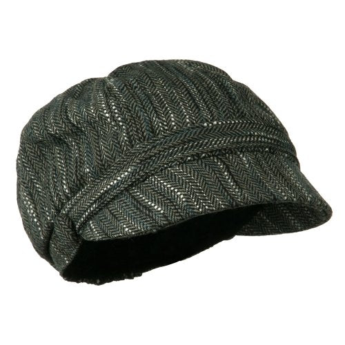 Jeanne Simmons Jimi-Wool Blend Cabbie with Button Band Detail