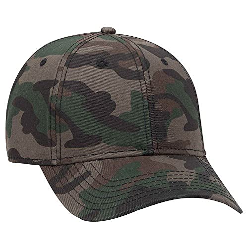 Ashen Fane 6 Panel Structured Low Profile Superior Cotton Twill Basic Baseball Hat - color: Camo-4