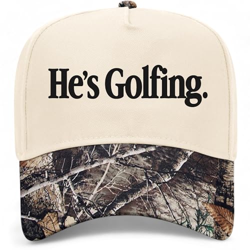 He's Golfing Hat - color: Tree Camo/Natural