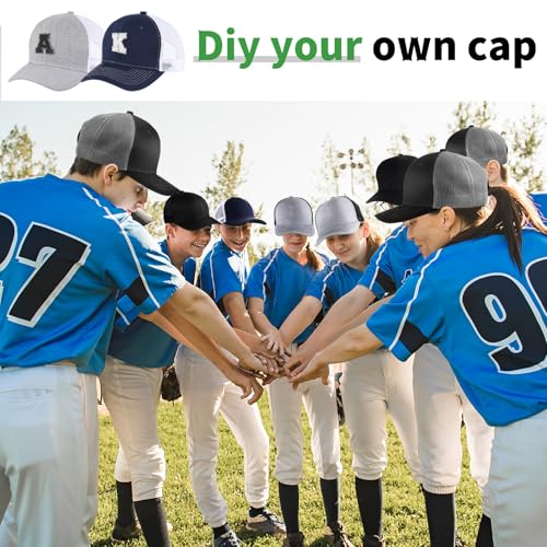 Suhine 24 Pcs Blank Trucker Hat Bulk,Unisex Baseball Cap - color: Dark Color2