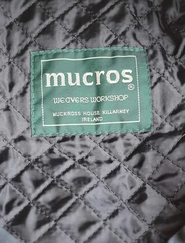 Mucros Weavers Irish Flat Cap Men Trinity Tweed Hat Driving Cap Made in Ireland - color: Col 34 (Blue Herringbone), size: Medium