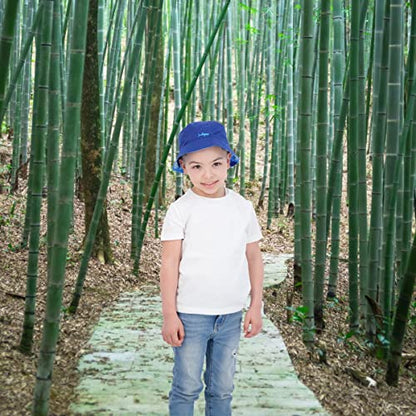 Kids Bucket Hat for Girls & Boys, Packable Fun & Cool Reversible Beach Sun Teen Toddler Bucket Hat - Ages 3-14 Years - color: Blue/Camo Shark, size: 3-7 Years