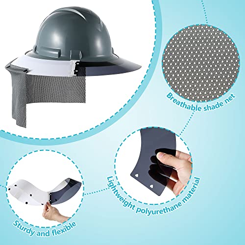 Feekoon Hard Hat Sun Shade with Neck Protector Full Brim Attachment