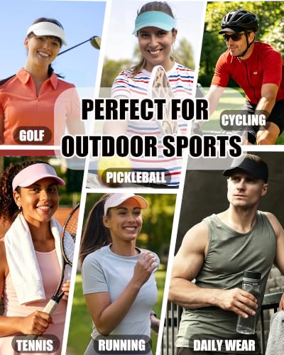Cooling Stretchy Visor Hat Sports Sun Headband UV Visors Hats - color: Grey