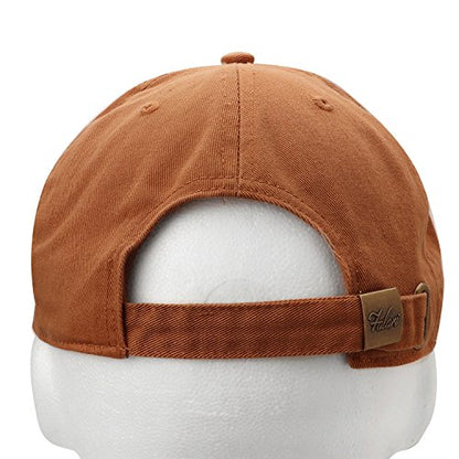 Falari Classic Baseball Cap Dad Hat 100% Cotton Soft Adjustable Size - color: Copper