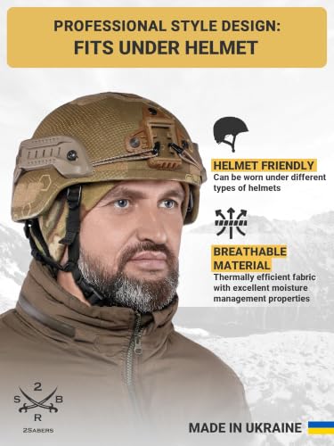 2SBR 2SABERS Fleece Winter Warm Watch Cap - Mens Outdoor Skull Beanie Hat - color: Camo, size: Large