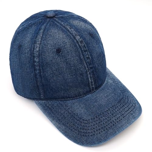 Baseball Cap for Women Men Classic Strapback Hats Adjustable Sun Hat - color: Navy