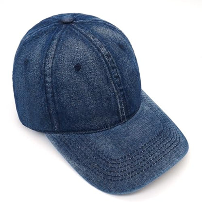 Baseball Cap for Women Men Classic Strapback Hats Adjustable Sun Hat - color: Navy