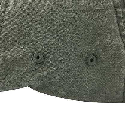 VOBOOM Cotton Washing Flat Cap Cabbie Hat Gatsby Ivy Irish Hunting Newsboy - color: Washed Army Green