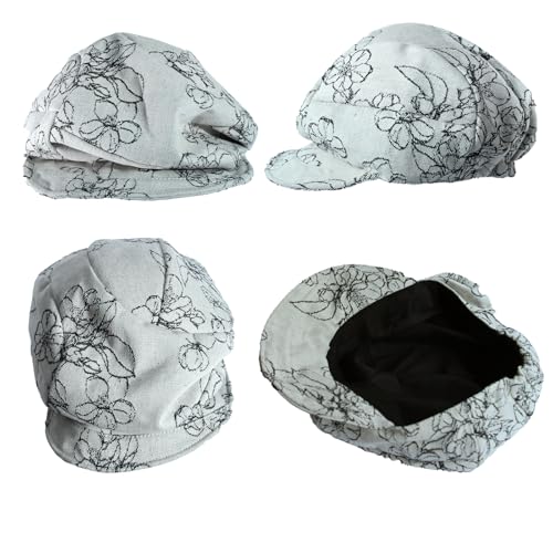Womens Newsboy Hats Vintage Cabbie Hat Beret Paperboy Floral Painter Cap